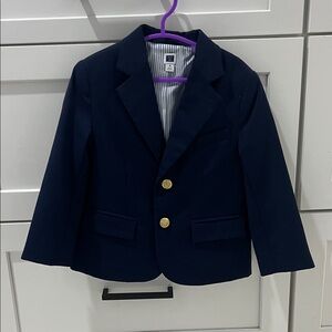 Janie and Jack Navy Blazer with Gold Buttons